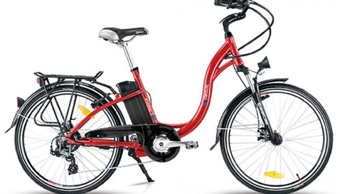 Bicicleta eléctrica con batería para ciudad
