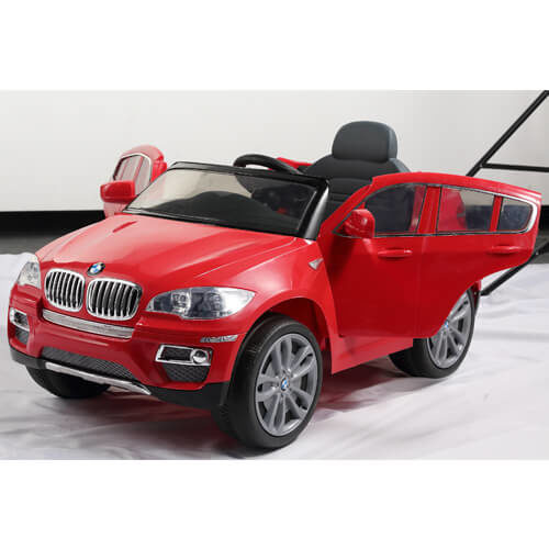Mini coche eléctrico BMW X6 rojo