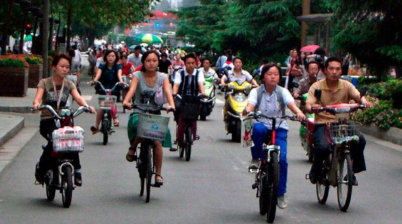 Bicicletas eléctricas en china